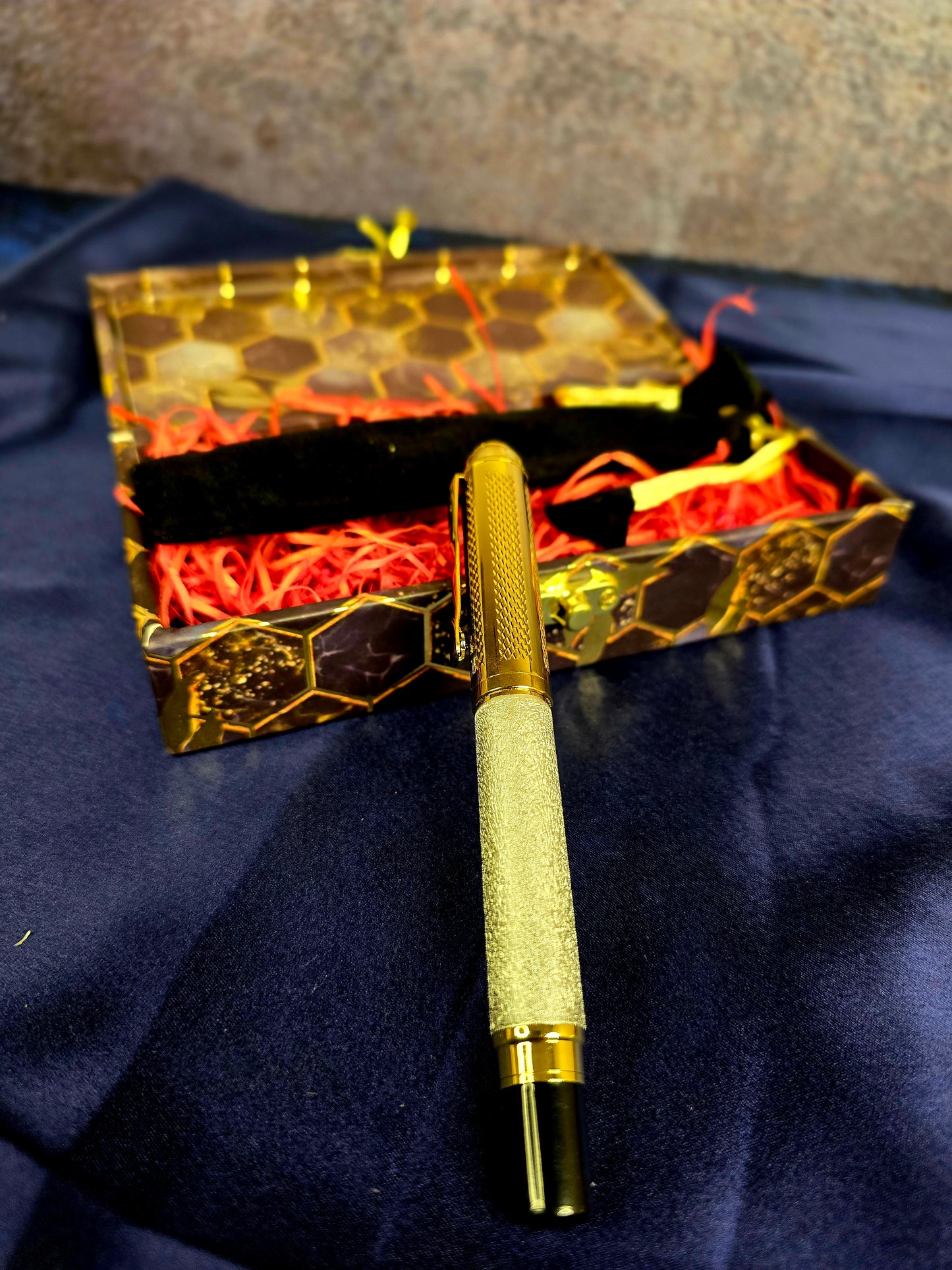 Golden Silver Black Executive Metal Pen