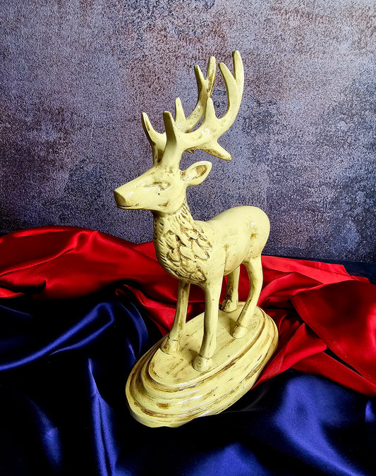 Luxury gifting deer metal marble finished