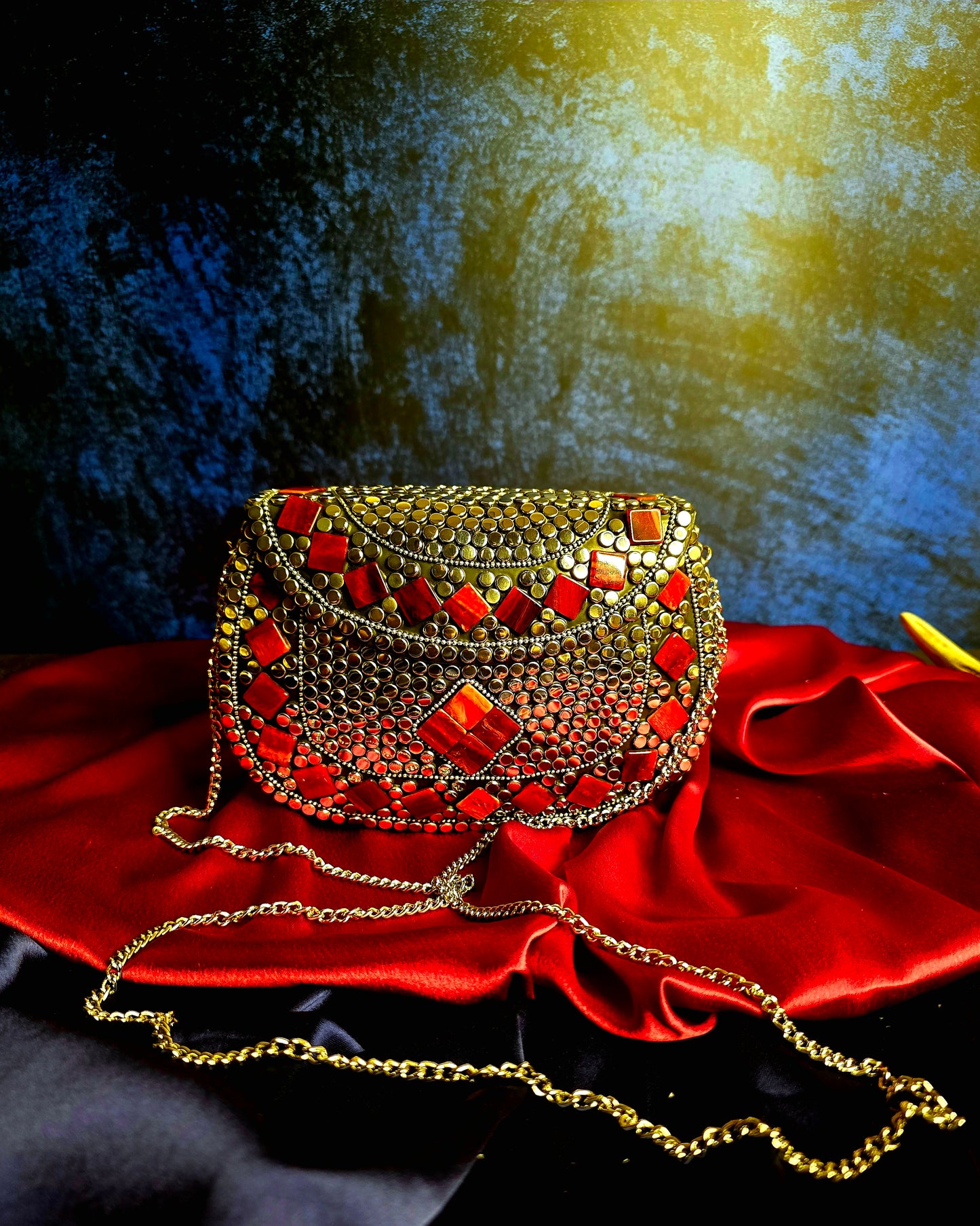 Crimson Chrome Red Purse