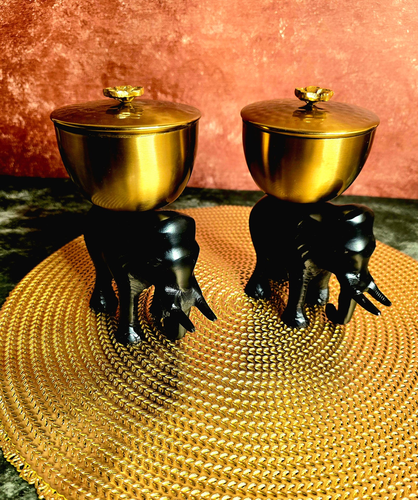 Ebony Tusk Bowl