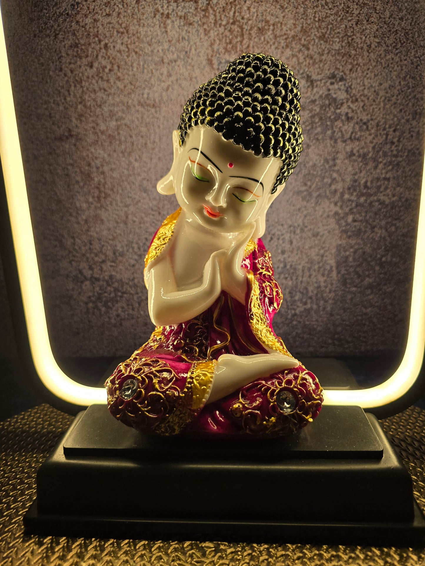 Red Buddha with Light