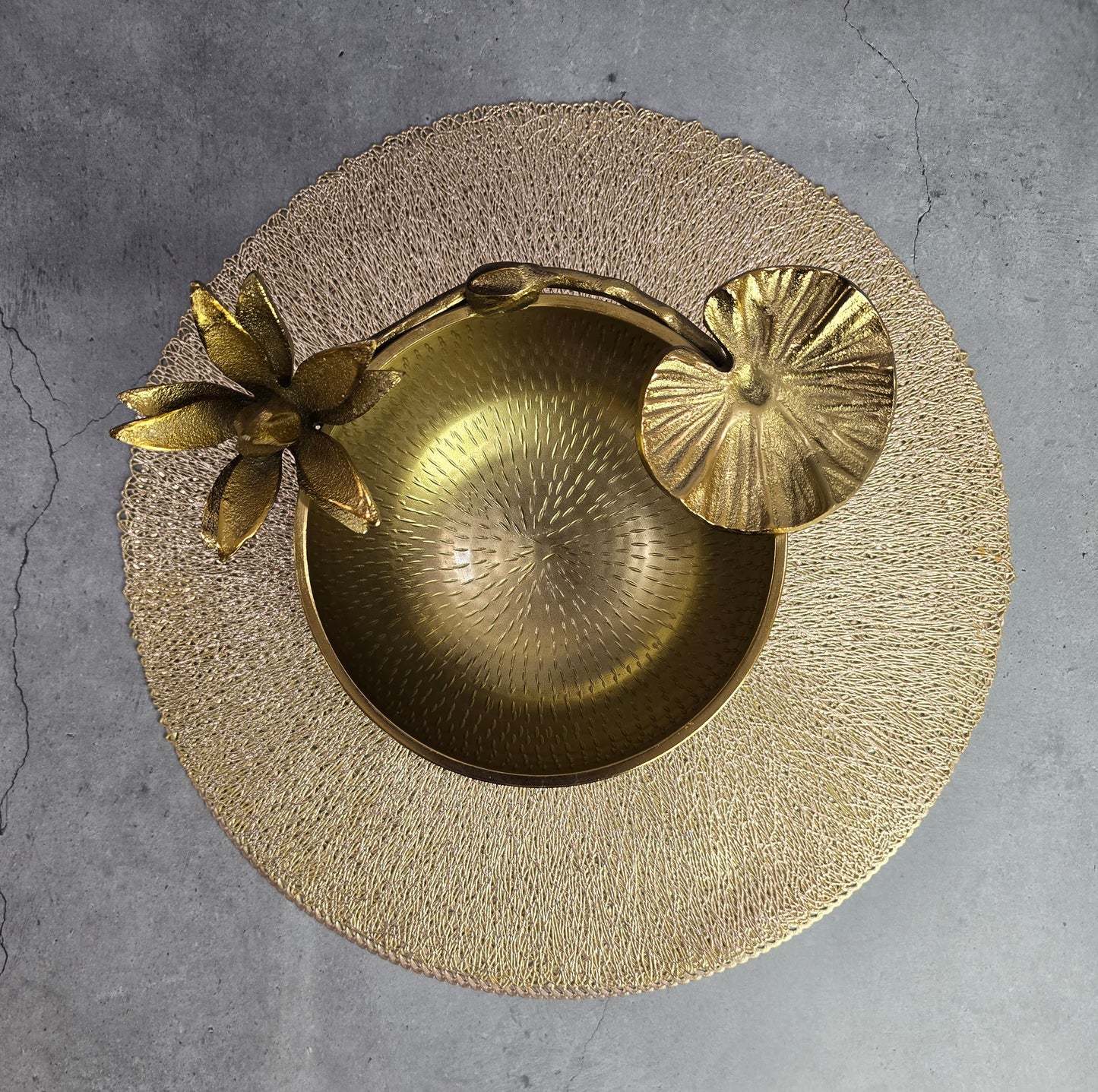 The Golden Bloom Lotus Bowl