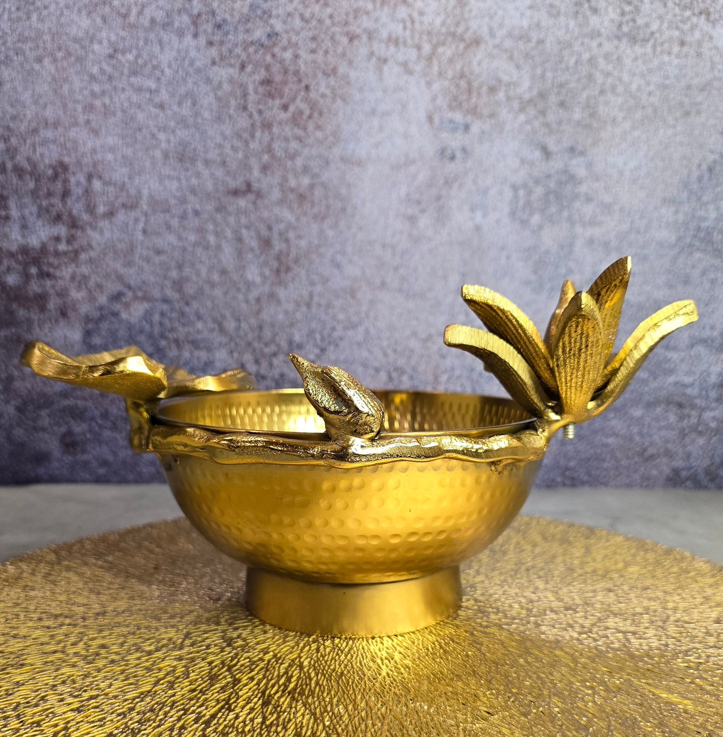 The Golden Bloom Lotus Bowl