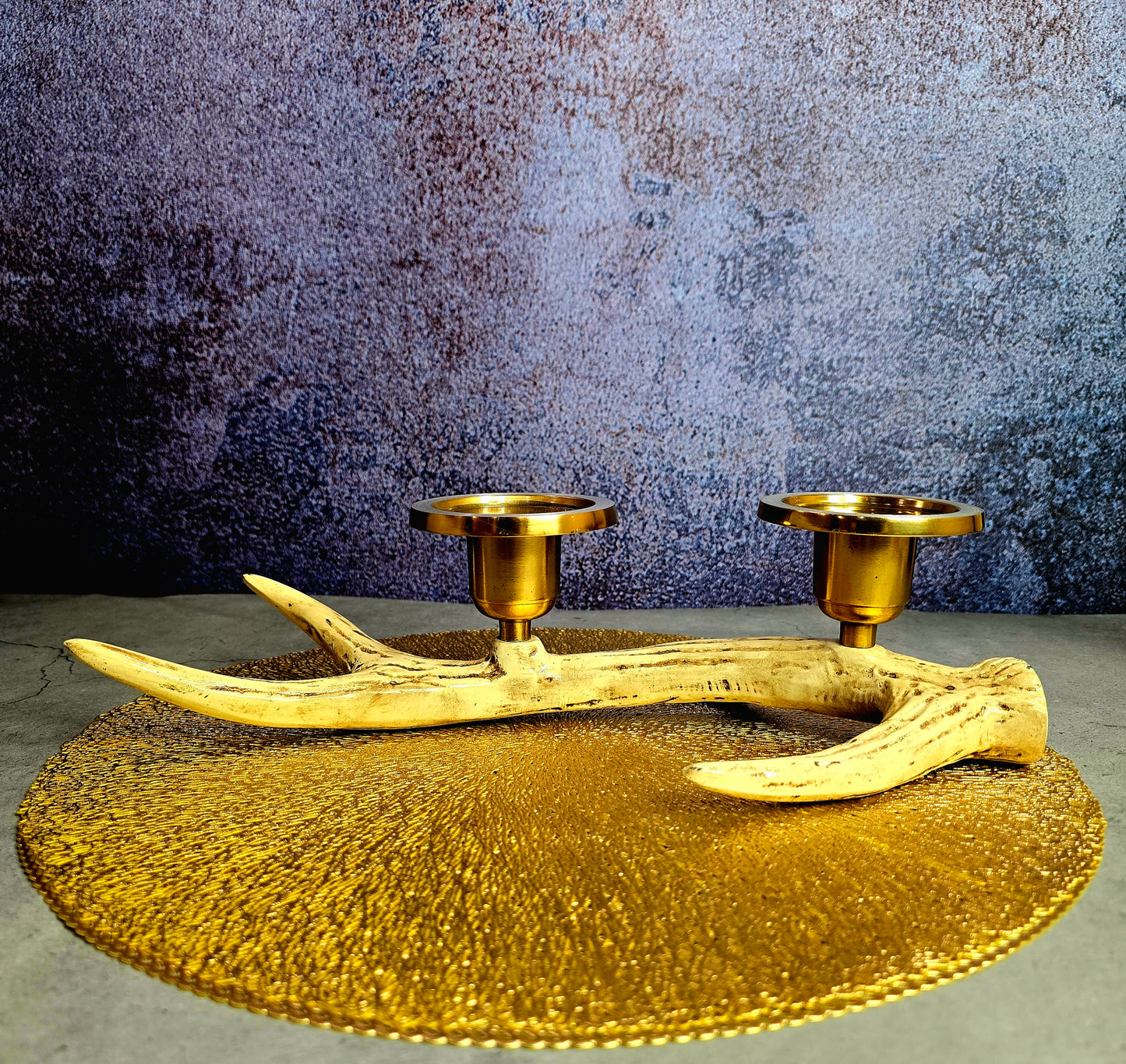 The Rustic Luxe Antler Candleholder