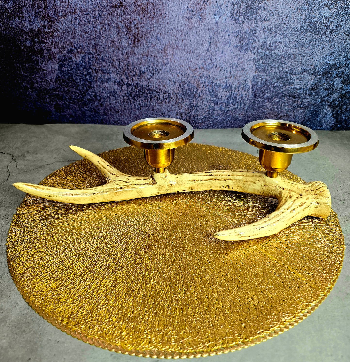 The Rustic Luxe Antler Candleholder