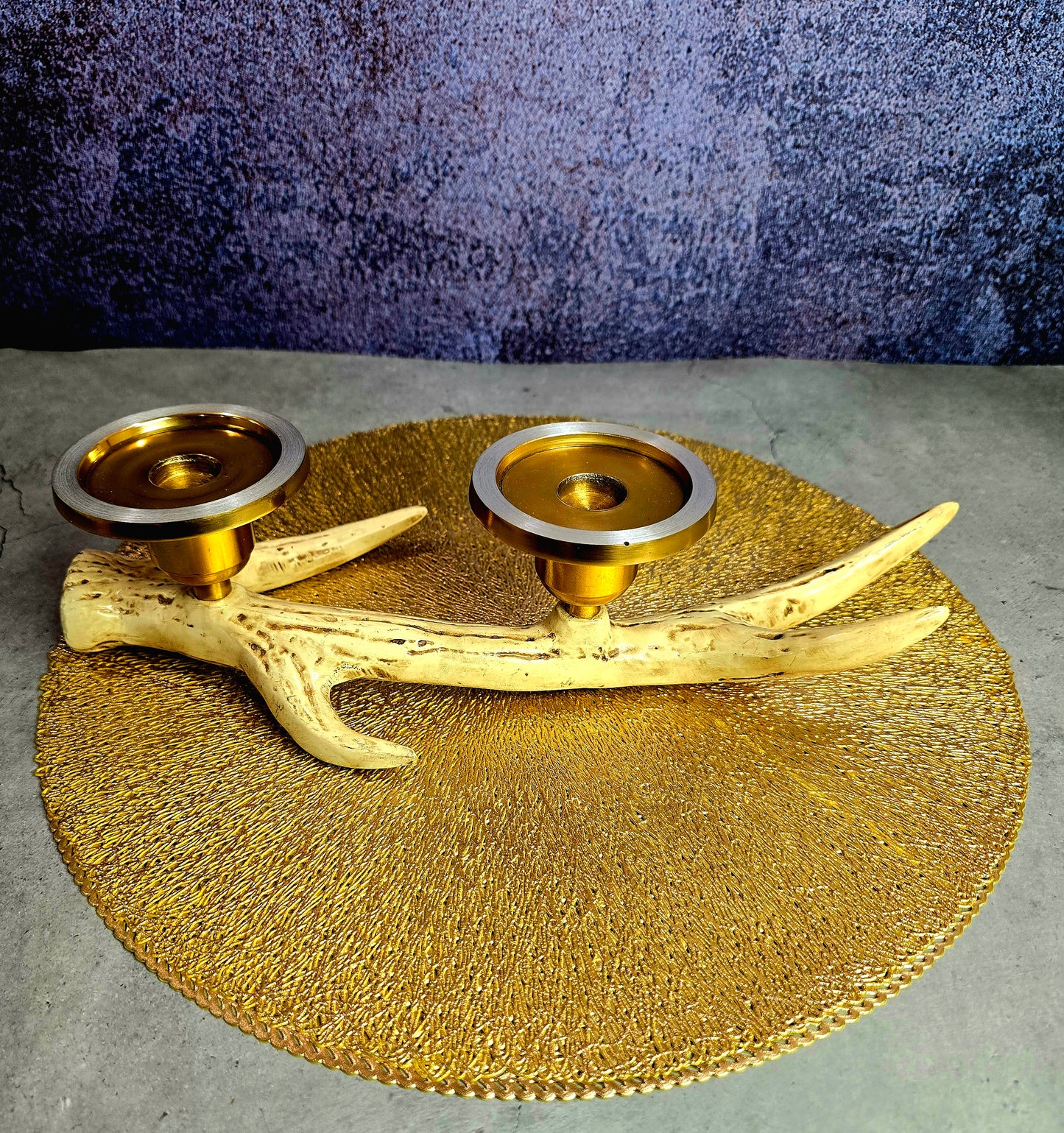 The Rustic Luxe Antler Candleholder