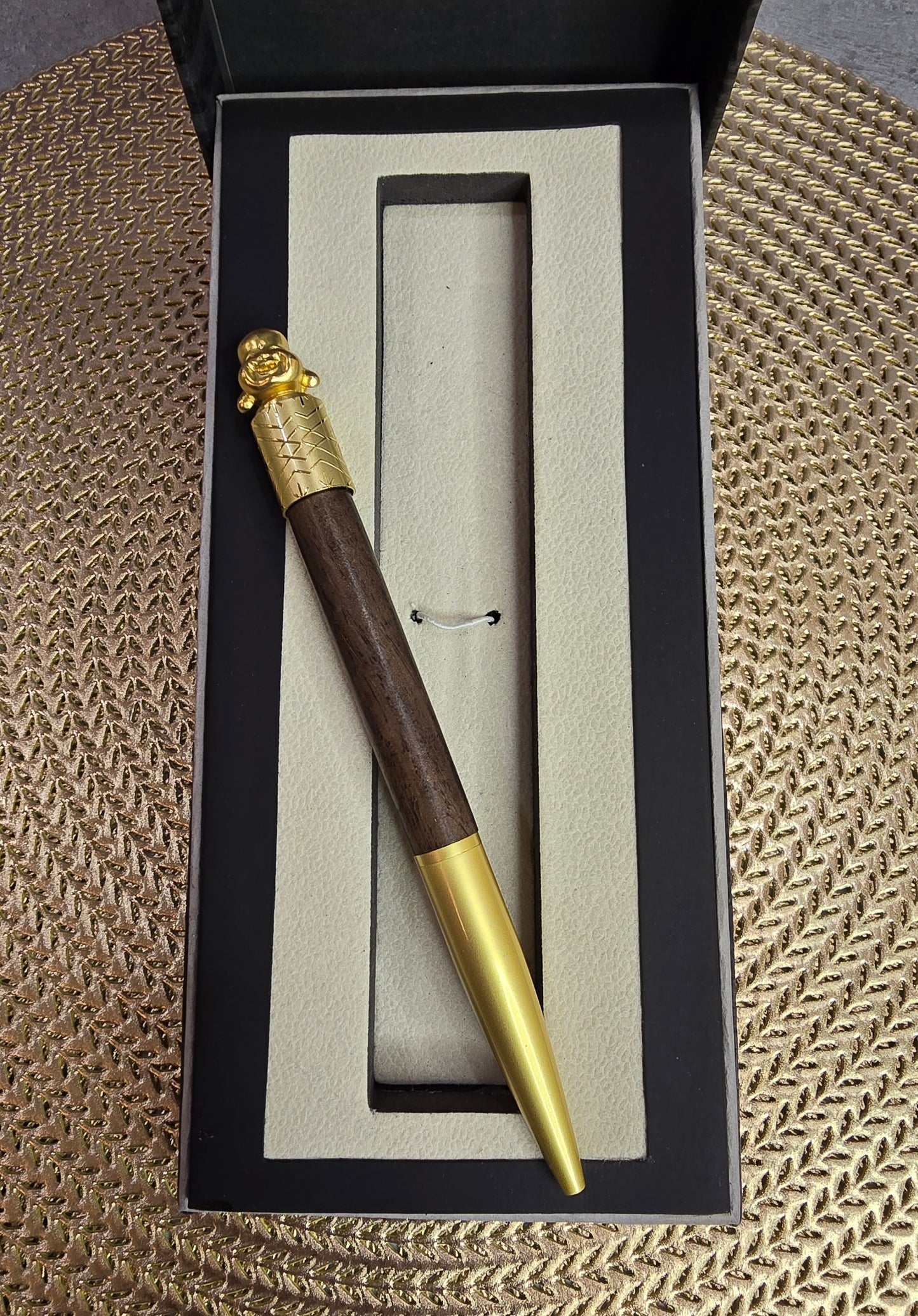 Buddha Spin fridget pen with box
