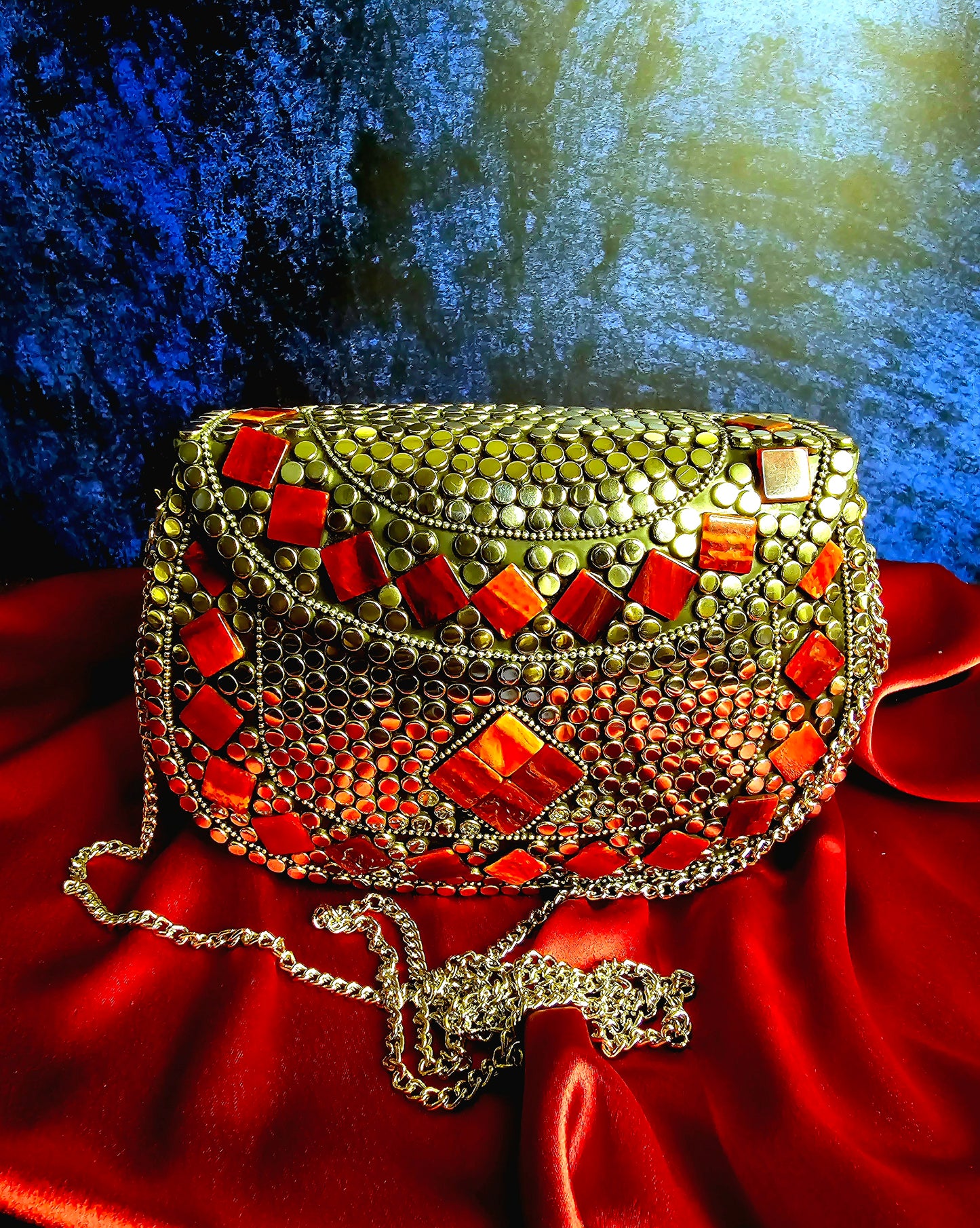 Crimson Chrome Red Purse