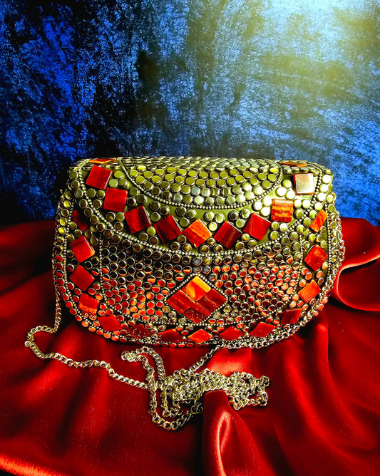 Crimson Chrome Red Purse
