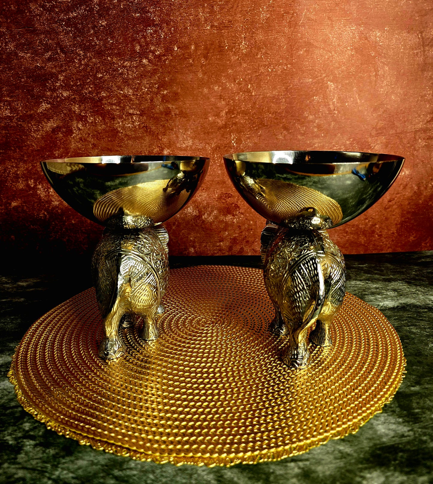 Silver Tusker Duo Bowl