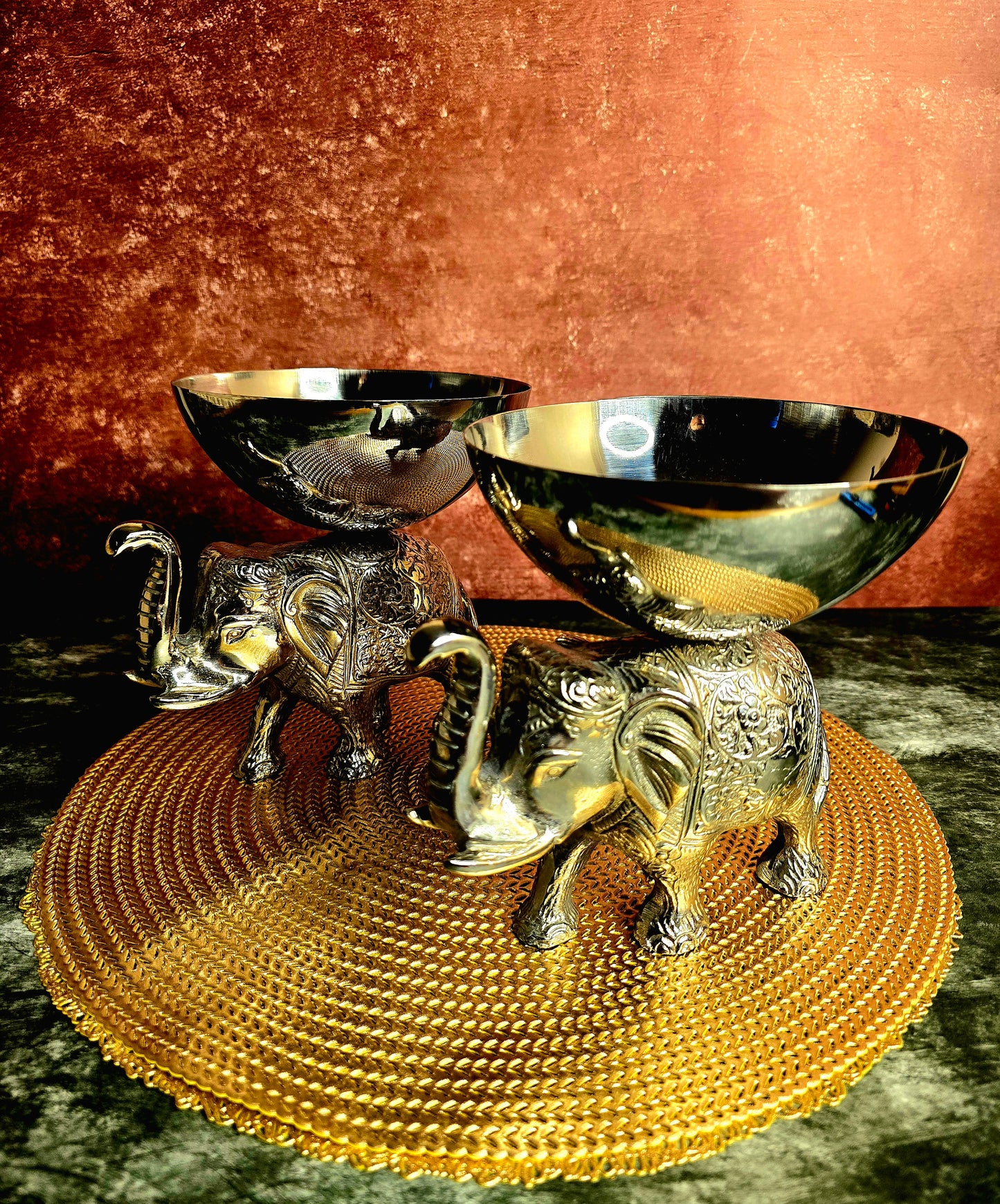 Silver Tusker Duo Bowl