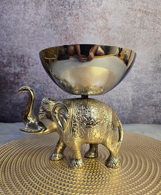 Elephant Serving Big Bowl